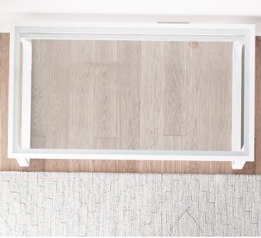 360Home Computer Schreibtisch aus gehärtetem Glas Büro Gestell